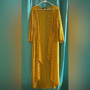 L&B Yellow Lace Kimono/ Duster